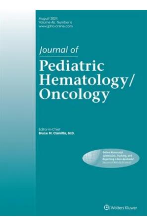 JOURNAL OF PEDIATRIC HEMATOLOGY ONCOLOGY